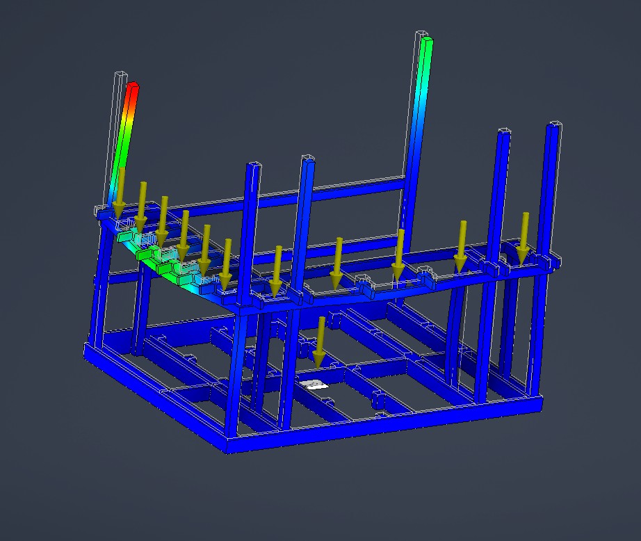 3D structural model of covered patio