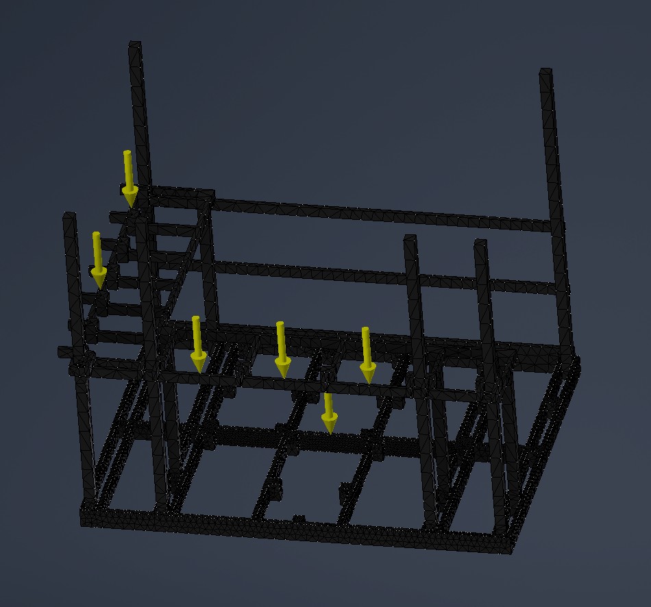 3D structural model of covered patio